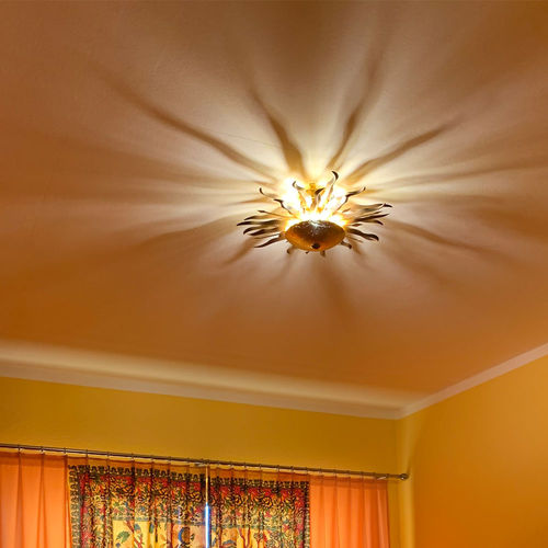 Plafoniera in stile rustico - DIATOR L SOLEIL - s.luce - rotonda / in metallo / LED