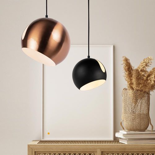 Lampada a sospensione - BALL  - s.luce - in metallo / contemporanea / con cavo