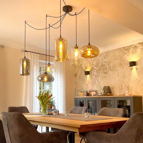Lampada a sospensione - CRUET UP & LOW  - s.luce - in metallo / in vetro / contemporanea