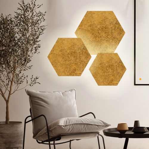 Applique contemporanea - HIVE  - s.luce - da interno / in metallo / esagonale
