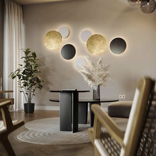 Applique contemporanea - 148626 - s.LUCE - da interno / in metallo / circolare