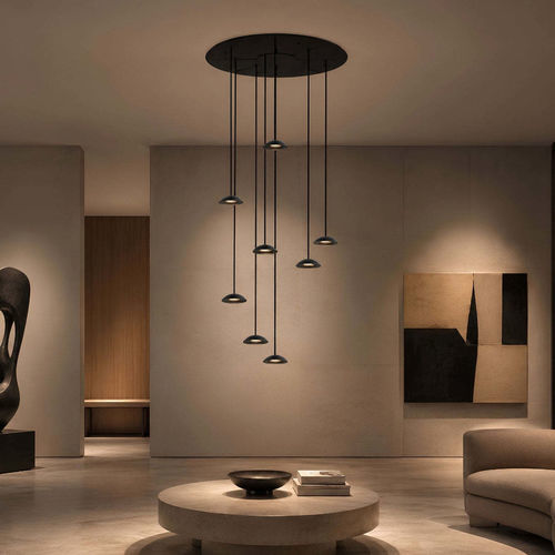 Lampadario moderno - 194558 - s.LUCE - in metallo / con 3 punti luce / da 8 lampadine