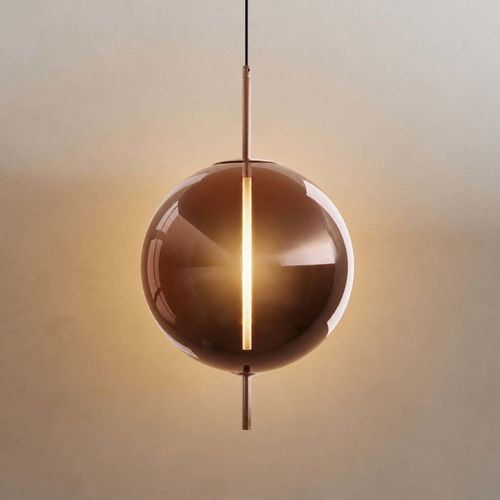 Plafoniera contemporanea - MIRA - s.luce - rotonda / in metallo / in vetro