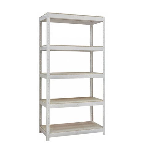 Scaffale contemporaneo - ST-4/1МD-10 - PJSC UHL-MASH - in legno / in acciaio con rivestimento a polvere / bianco