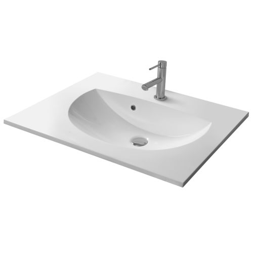 Lavabo da incasso - ART - KUMA - in composito / in marmo / in granito