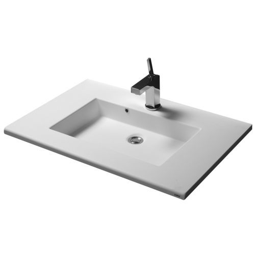 Lavabo da incasso - KUMA - in composito / in marmo / in granito