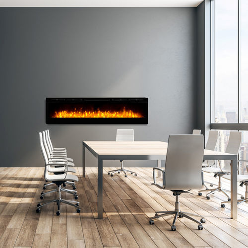 Focolare chiuso elettrico - PRISM 74 - Dimplex - a 1 faccia / in metallo / in vetro