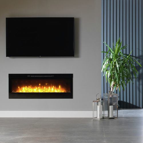 Focolare aperto elettrico - PRISM 50 - Dimplex - a 1 faccia / in metallo / in vetro