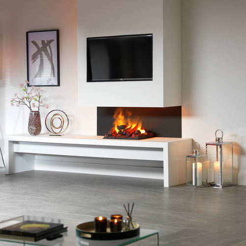 Focolare aperto elettrico - CASSETTE 500 RETAIL - Dimplex - a 3 facce / in metallo / da incasso