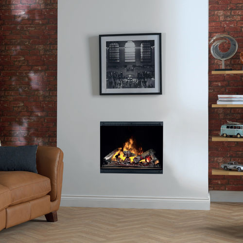 Focolare aperto elettrico - OPTIMYST ENGINE 600 - Dimplex - a 1 faccia / in metallo / da incasso