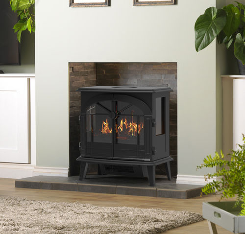 Stufa elettrica - BECKLEY - Dimplex - 0 - 5 kW / con piedi / a 3 facce