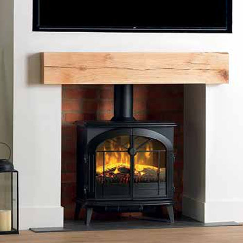 Stufa elettrica - LECKFORD - Dimplex - 0 - 5 kW / con piedi / tradizionale