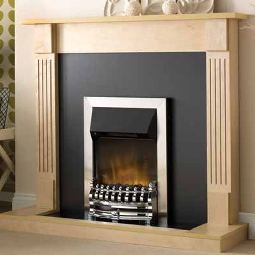 Focolare aperto elettrico - BALMORAL ECOLITE - Dimplex - a 1 faccia / in acciaio cromato / in plastica