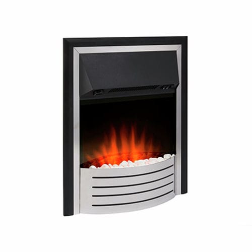 Focolare aperto elettrico - FULFORD  - Dimplex - a 1 faccia / in acciaio inossidabile / da incasso