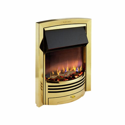 Focolare aperto elettrico - GLENCOE - Dimplex - a 1 faccia / in ottone / in cromo