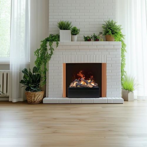 Inserto per camini a 4 facce - JUNEAU  - Dimplex - elettrico / in metallo / contemporaneo