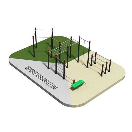 Attrezzature di street workout contract - DUCG-2014 - DEPORTES URBANOS - per lo sviluppo dell'agilità / da esterno / antivandalismo