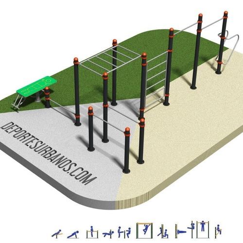 Attrezzature di street workout per scuola - DUCG-2010 - DEPORTES URBANOS - per club sportivi / per zone urbane / dips