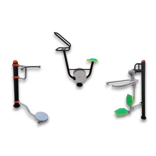 Area fitness per esterni contract - DUBNT-PACK3C - DEPORTES URBANOS - pressa per pettorali / pressa per gambe / da esterno