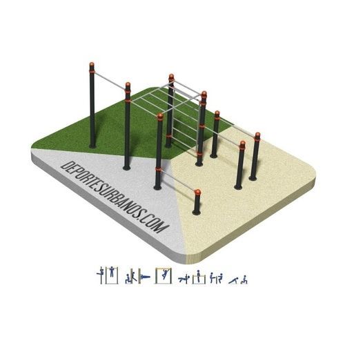 Attrezzature di street workout per spazio pubblico - DUCG-2001 - DEPORTES URBANOS - per attività sportiva / per impianto sportivo / per università
