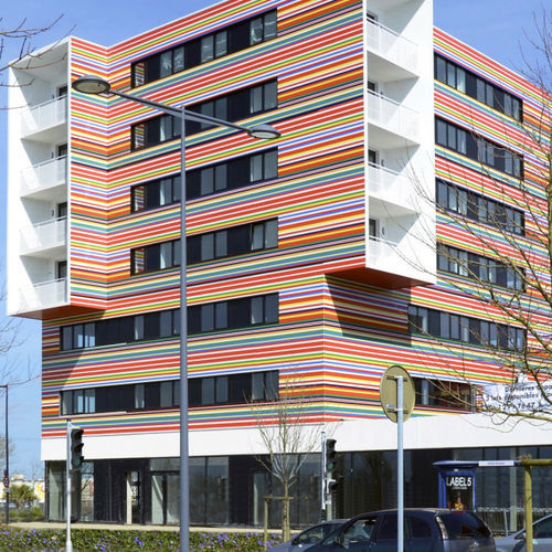 Rivestimento di facciata in pannelli - MURALYS® - ArcelorMittal Building Solutions - in acciaio / liscio / prelaccato