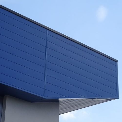 Rivestimento di facciata a doghe - HAIRLINE® 300 - ArcelorMittal Building Solutions - a cassetta / in acciaio / in acciaio verniciato