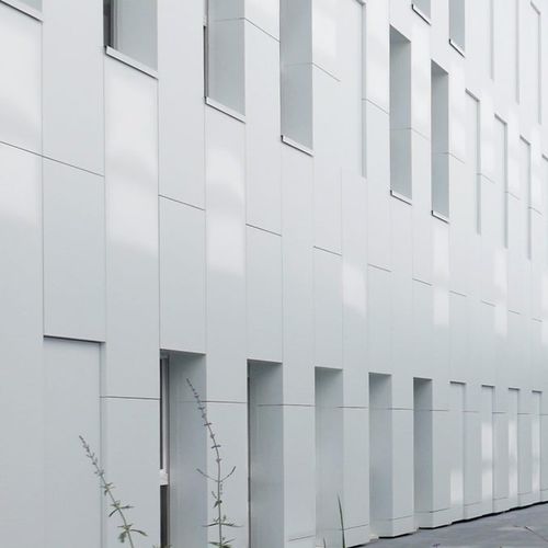 Rivestimento di facciata in pannelli - NATUREL - ArcelorMittal Building Solutions - in acciaio galvanizzato / in gesso / liscio