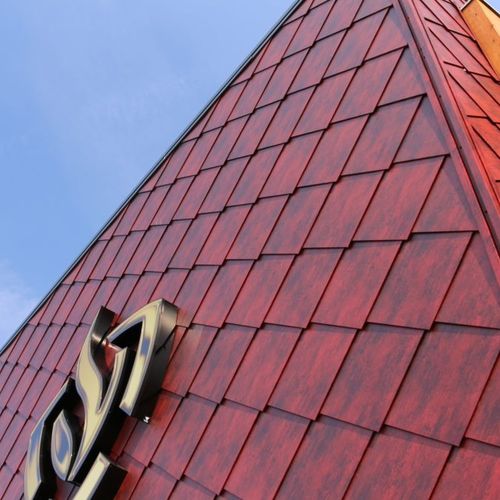 Rivestimento di facciata in pannelli - EDYXO® - ArcelorMittal Building Solutions - in acciaio galvanizzato / in gesso / liscio