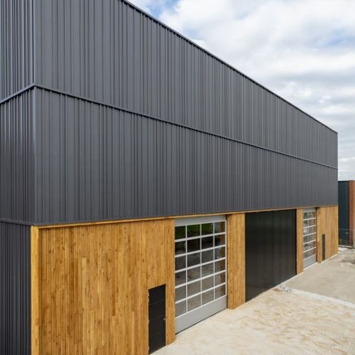 Rivestimento di facciata in pannelli - HAIREXCEL® - ArcelorMittal Building Solutions - in acciaio / in acciaio galvanizzato / rivestito con vernice poliuretanica