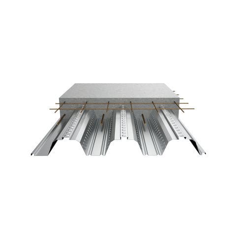 Solaio collaborante - Cofraplus® 80 - ArcelorMittal Building Solutions - prefabbricato / in acciaio galvanizzato