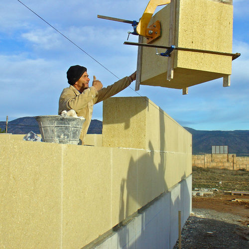 Blocco in pietra per muro portante - MASSIVE CONSTRUCTION - ROSAL STONES - facciavista