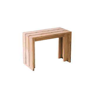 Panca contemporanea - 2025 - LINE ART - in legno / senza schienale / senza braccioli