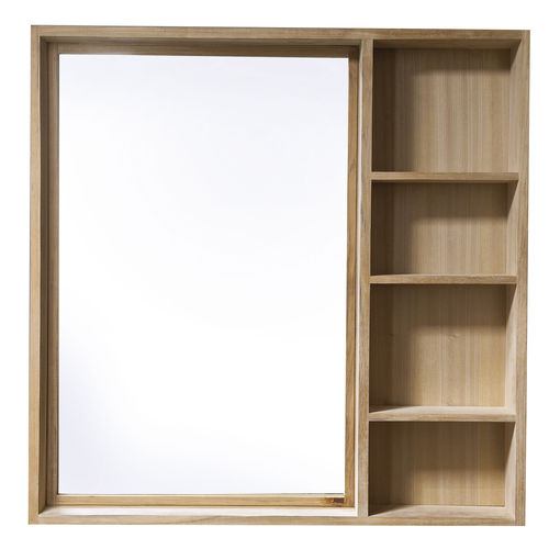 Specchio da bagno a muro - 0029 - LINE ART - contemporaneo / rettangolare / in legno