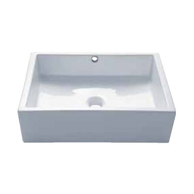 Lavabo da appoggio - 0002 - LINE ART - in ceramica / rettangolare / senza foro