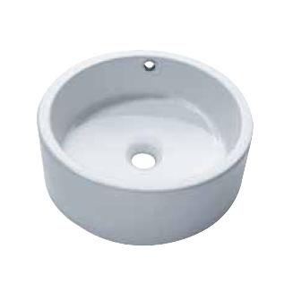 Lavabo da appoggio - RING - LINE ART - in ceramica / rotondo / senza foro