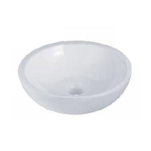 Lavabo da appoggio - SPOT 1 - LINE ART - in ceramica / rotondo / senza foro