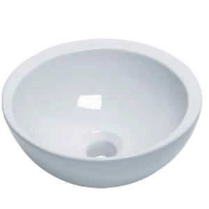 Lavandino da appoggio - SPOT - LINE ART - rotondo / in ceramica