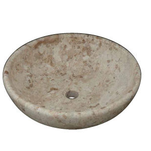 Lavabo da appoggio - 0012 PB - LINE ART - in pietra / rotondo / senza foro