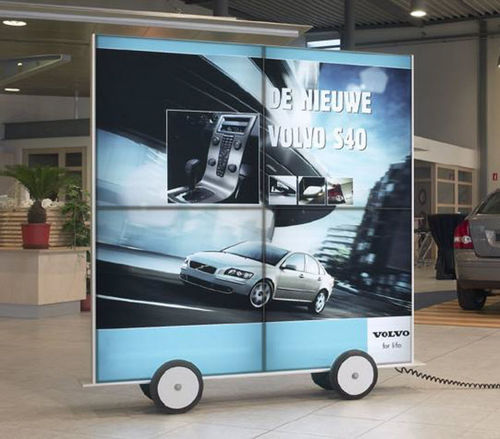 Parete mobile - ROLLER WALL - AVC - a vetrina / da ufficio / decorativa