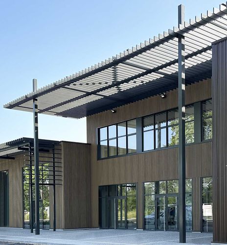 Rivestimento di facciata in pannelli - ONWOOD - ATELIERS 3S - in acciaio / verticale / orizzontale