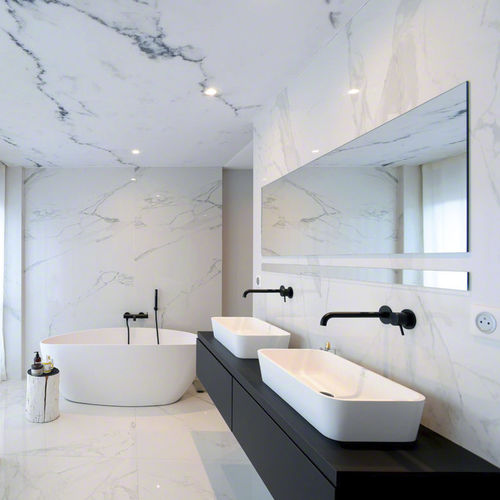 Soffitto teso in PVC - MARBLE EFFECT® - BARRISOL - in tela / per bagno / per ufficio