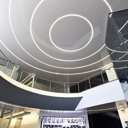 Soffitto teso in alluminio - LINES® - BARRISOL - per sala da pranzo / per ufficio / per soggiorno