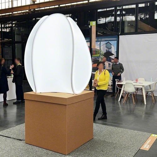 Luce a sospensione - COCOON® - BARRISOL - LED / scultura / per fiera