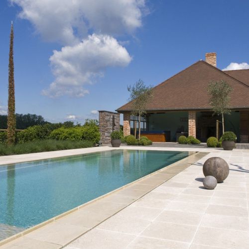 Piastrella in calcare - SIMYRA - BELTRAMI NV - opaca / per bagnasciuga di piscina / per pavimento
