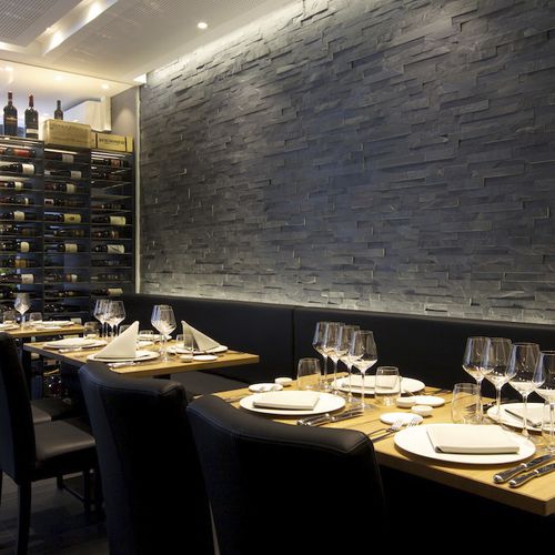 Paramento in pietra naturale - NATURAL STONE - ARDESIA NERA - BELTRAMI NV - indoor