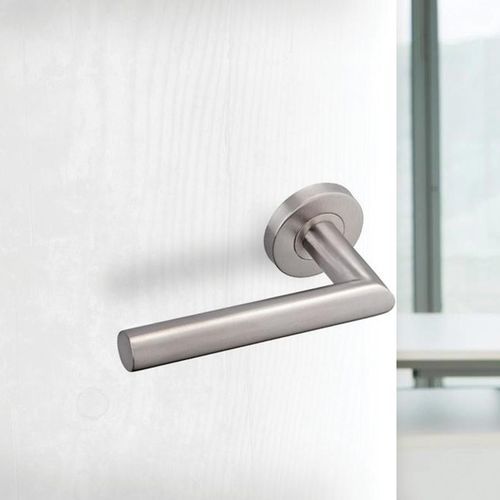 Maniglia per porta - LC  - Vachette - in acciaio inossidabile spazzolato / contemporanea / per uso residenziale