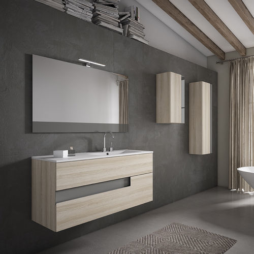 Mobile lavabo sospeso - VISION  - Visobath - in laminato / contemporaneo / senza ante