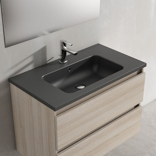 Lavabo da appoggio - SLIM  - Visobath - in acrilico / rettangolare / 1 foro