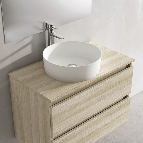 Lavabo da appoggio - COLORS  - Visobath - in marmo / rotondo / senza foro