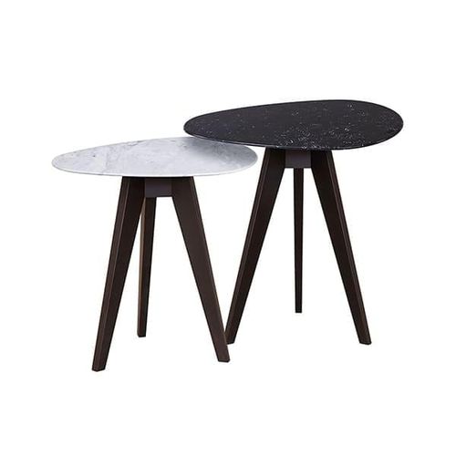 Tavolino estraibile contemporaneo - VTA315 - Voila Spanish Furniture S.L. - in marmo / con supporto in faggio / con supporto in legno laccato